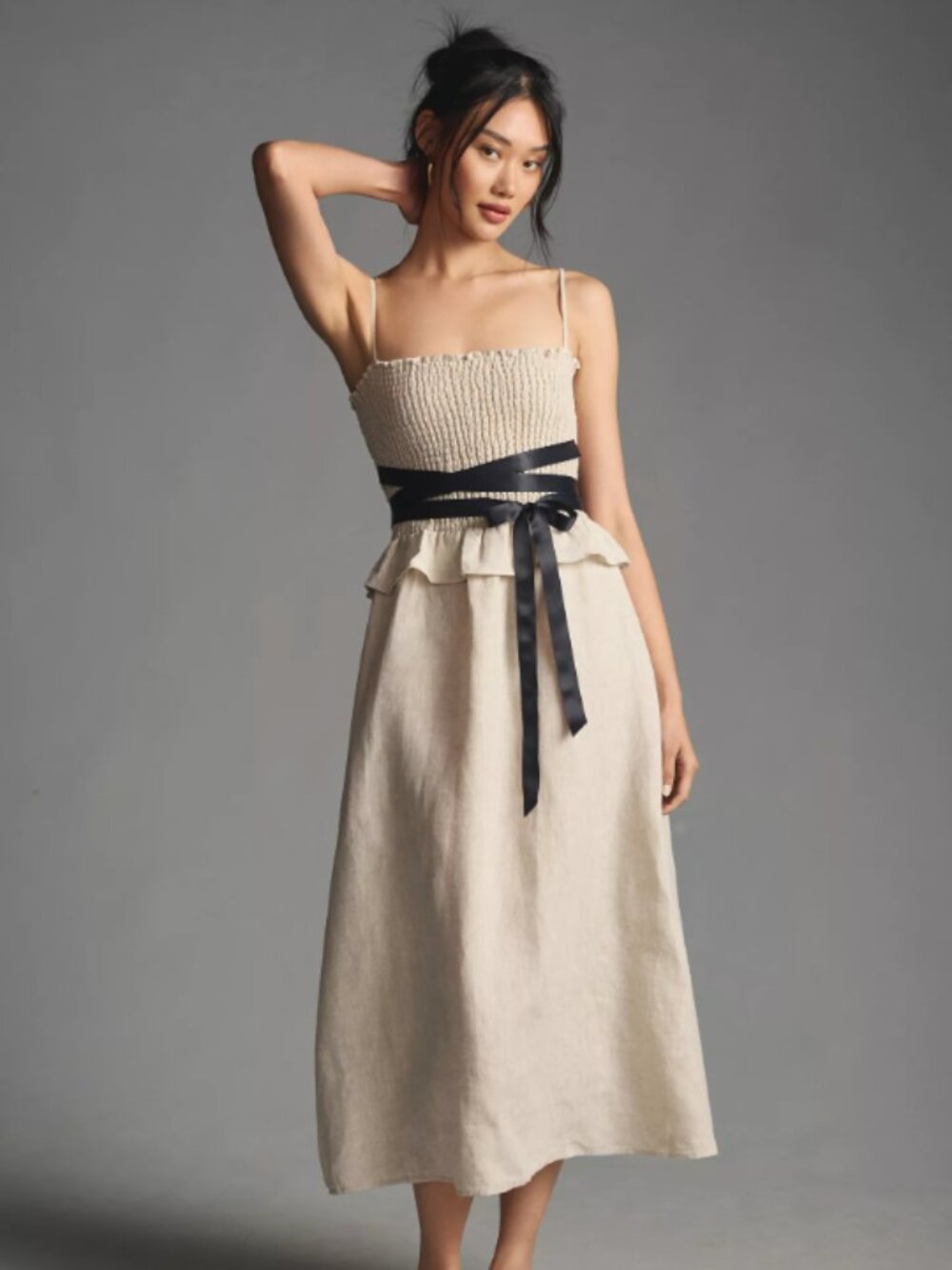 Reformation Miles Linen Dress - Size M